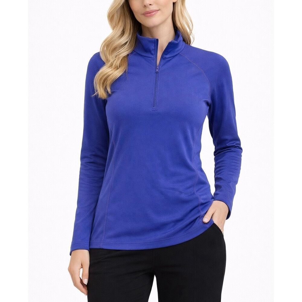 Eastern Mountain Sports EMS purple quarter zip pullover M